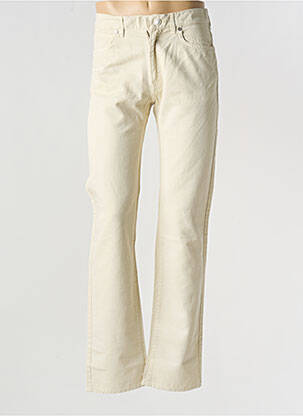 Jeans coupe slim poches taille normale beige TRUSSARDI JEANS homme