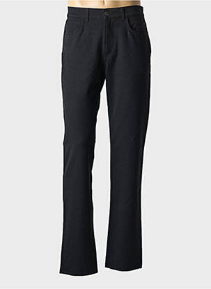 Pantalon slim fermeture zippée sous rabat boutonné taille normale noir TRUSSARDI JEANS homme
