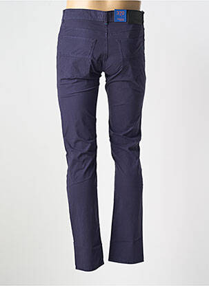 Pantalon slim tissage popeline taille normale bleu TRUSSARDI JEANS homme