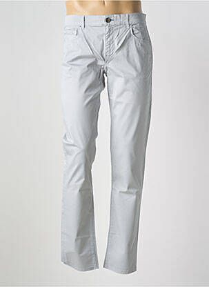 Pantalon slim tissage popeline taille normale gris TRUSSARDI JEANS homme