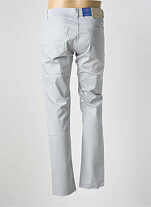 Pantalon slim tissage popeline taille normale gris TRUSSARDI JEANS homme