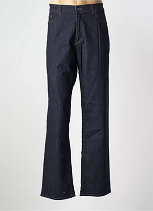 Jeans coupe droite fermeture zippée sous rabat boutonné taille normale bleu TRUSSARDI JEANS homme