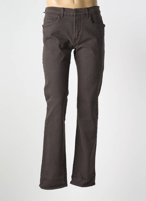 Jeans coupe slim poches taille normale marron TRUSSARDI JEANS homme