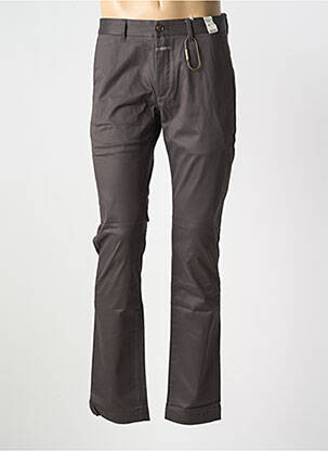Pantalon chino tissage popeline taille normale marron CLOSED homme