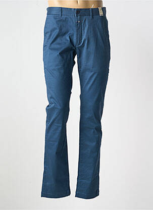 Pantalon chino tissage popeline taille normale bleu CLOSED homme