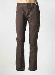 Pantalon chino stretch taille normale marron CLOSED homme