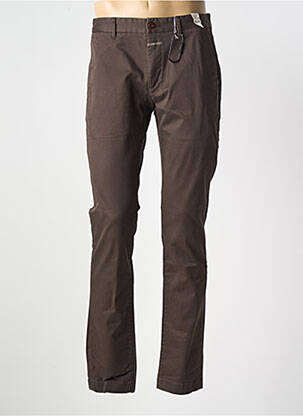 Pantalon chino stretch taille normale marron CLOSED homme