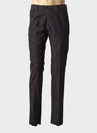 Pantalon chino fermeture zippée sous rabat avec crochet taille normale noir STRELLSON homme