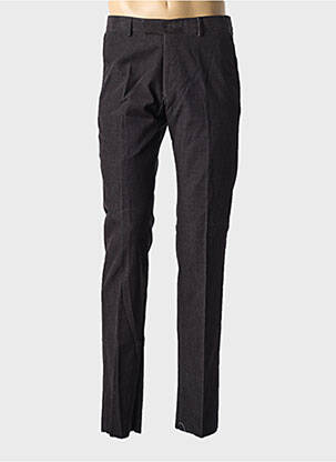 Pantalon chino fermeture zippée sous rabat avec crochet taille normale noir STRELLSON homme