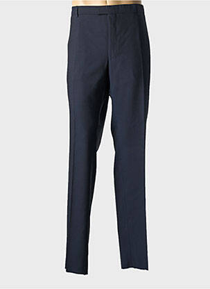 Pantalon chino fermeture zippée sous rabat avec crochet taille normale bleu STRELLSON homme