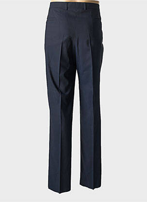 Pantalon chino fermeture zippée sous rabat avec crochet taille normale bleu STRELLSON homme