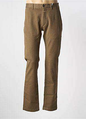 Pantalon chino stretch taille normale marron CLOSED homme