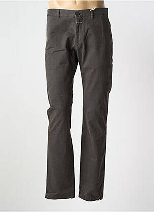 Pantalon chino tissage popeline taille normale gris CLOSED homme