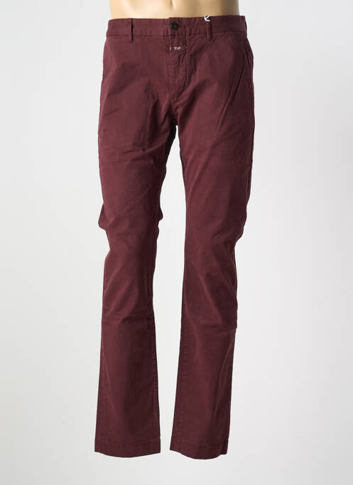 Pantalon chino stretch taille normale rouge CLOSED homme