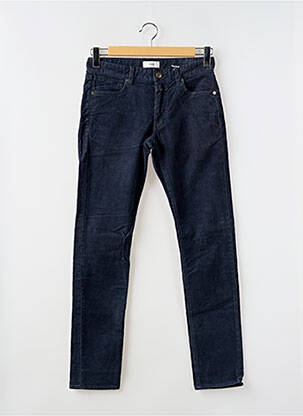 Pantalon slim tissage velours taille normale bleu CLOSED homme