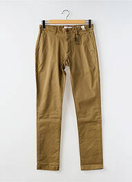 Pantalon chino tissage popeline taille normale marron CLOSED homme