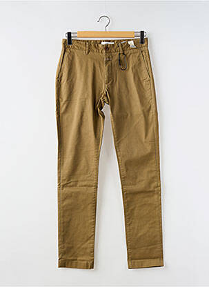 Pantalon chino tissage popeline taille normale marron CLOSED homme