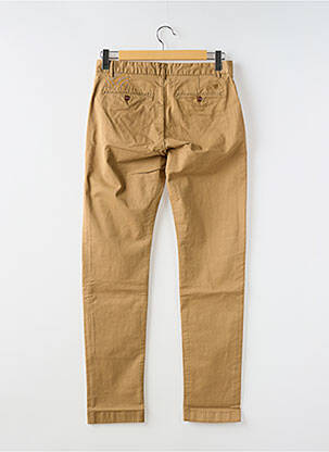Pantalon chino tissage popeline taille normale beige fonce CLOSED homme