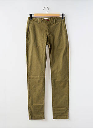 Pantalon chino tissage popeline taille normale vert CLOSED homme