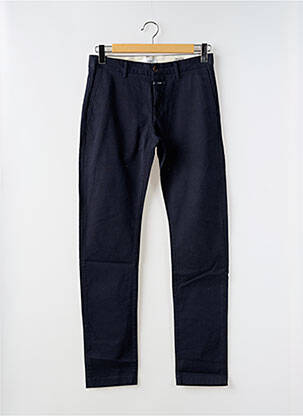 Pantalon chino tissage popeline taille normale bleu CLOSED homme
