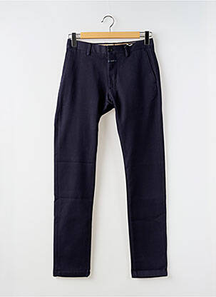 Pantalon chino tissage popeline taille normale bleu CLOSED homme