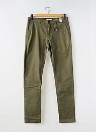 Pantalon chino tissage popeline taille normale vert CLOSED homme