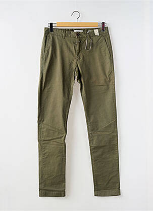 Pantalon chino tissage popeline taille normale vert CLOSED homme