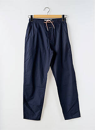 Pantalon droit tissage popeline taille normale bleu CLOSED homme