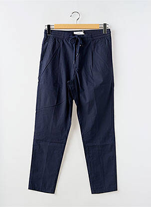 Pantalon droit tissage popeline taille normale bleu CLOSED homme