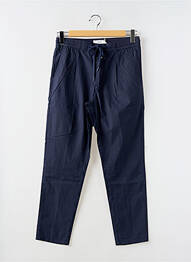 Pantalon droit tissage popeline taille normale bleu CLOSED homme