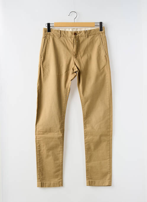 Pantalon chino tissage popeline taille normale beige CLOSED homme