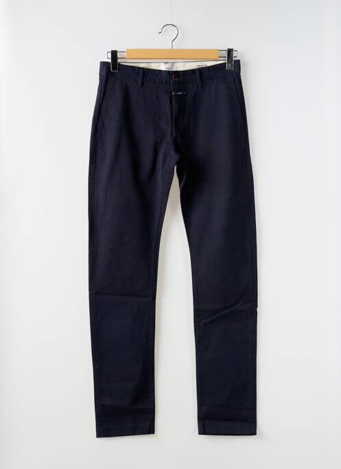 Pantalon chino tissage popeline taille normale bleu CLOSED homme