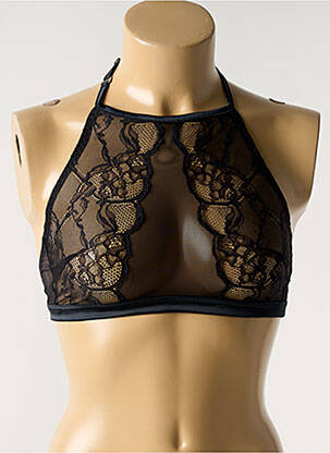 Soutien-gorge sans armature bralettes noir IMPLICITE femme