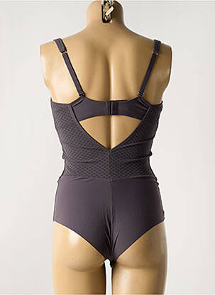 Body lingerie stretch gris GEMMA DE LOU femme