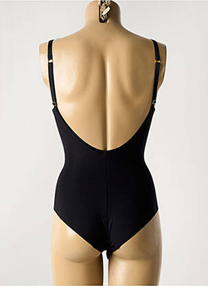 Body lingerie effet matière satinée noir GEMMA DE LOU femme