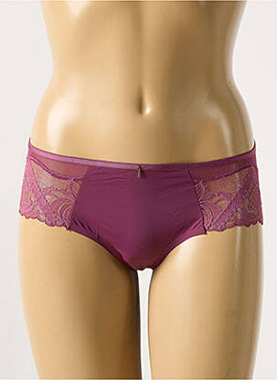 Shorty tissage satiné violet CHANTELLE femme