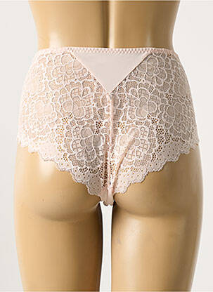 Culotte haute tissage satiné rose SIMONE PERELE femme