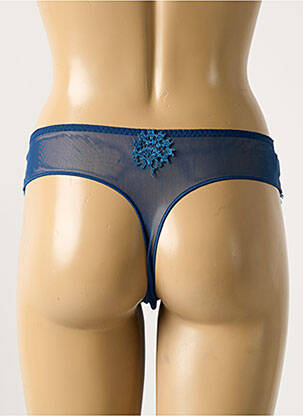Tanga stretch bleu SIMONE PERELE femme