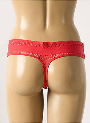 Tanga stretch rouge IMPLICITE femme
