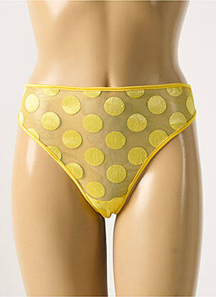 Tanga stretch jaune SIMONE PERELE femme