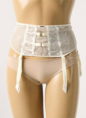 Guêpière/porte-jarretelle broderie beige CHANTELLE femme