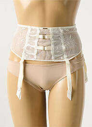 Guêpière/porte-jarretelle broderie beige CHANTELLE femme