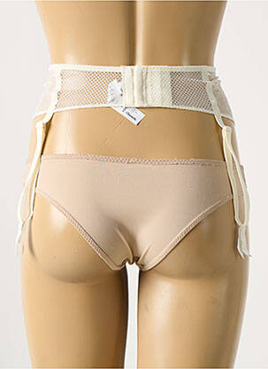 Guêpière/porte-jarretelle broderie beige CHANTELLE femme