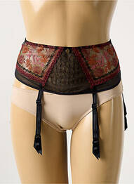 Guêpière/porte-jarretelle broderie noir CHANTELLE femme