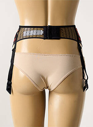 Guêpière/porte-jarretelle broderie noir CHANTELLE femme