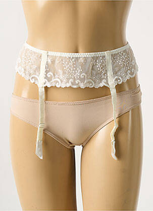 Guêpière/porte-jarretelle broderie beige SIMONE PERELE femme