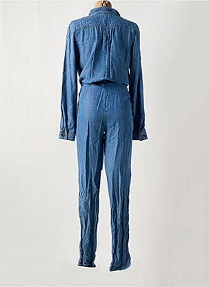 Combi-pantalon fermeture boutonnée sur le devant manches longues bleu LA PETITE ETOILE femme