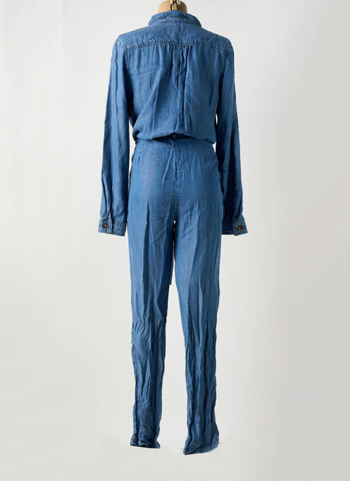 Combi-pantalon fermeture boutonnée sur le devant manches longues bleu LA PETITE ETOILE femme