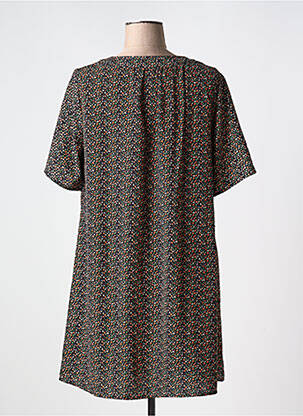 Robe courte manches courtes manches courtes vert CHERRY PARIS femme