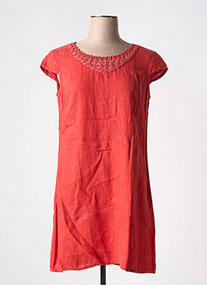 Robe courte manches courtes manches courtes orange MEXX femme